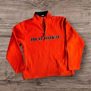 Old Navy Orange Fleece Pullover